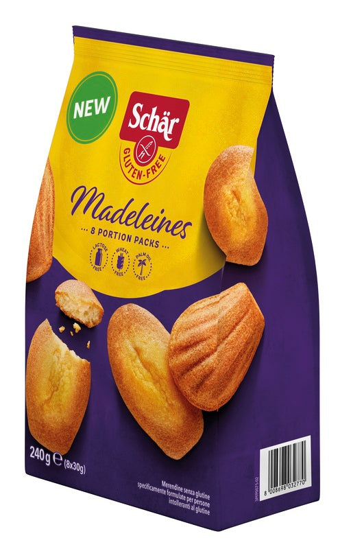 SCHAR MADELEINES WITHOUT LACTOSE 8 SERVINGS OF 30 G