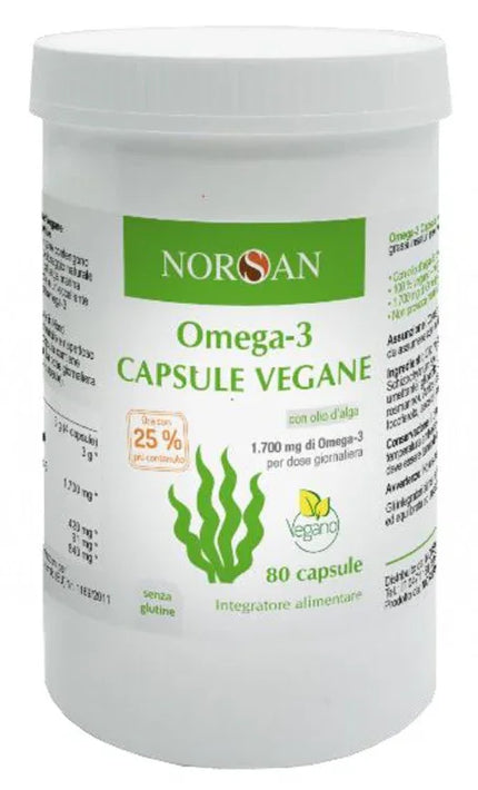 NORSAN OMEGA 3 VEGANO 80 CAPSULE - Farmaspeed