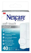 CEROTTO PREPARATO NEXCARE SOFT TOUCH UNIVERSAL 3 MISURE 20 CEROTTI 19X72MM + 10 CEROTTI 25X72MM + 10 CEROTTI TONDI 22,5 MM - Farmaspeed
