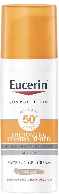 EUCERIN SUN PHOTOAGING CONTROL TINTED GEL CREAM SPF50+ MEDIUM 50 ML