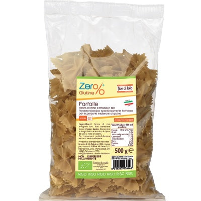 ZER% GLUTEN ORGANIC BROWN RICE BUTTERFLIES 500 G