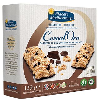 MEDITERRANEAN PLEASURES RICE BAR WITH CORN AND CHOCOLATE 129 G