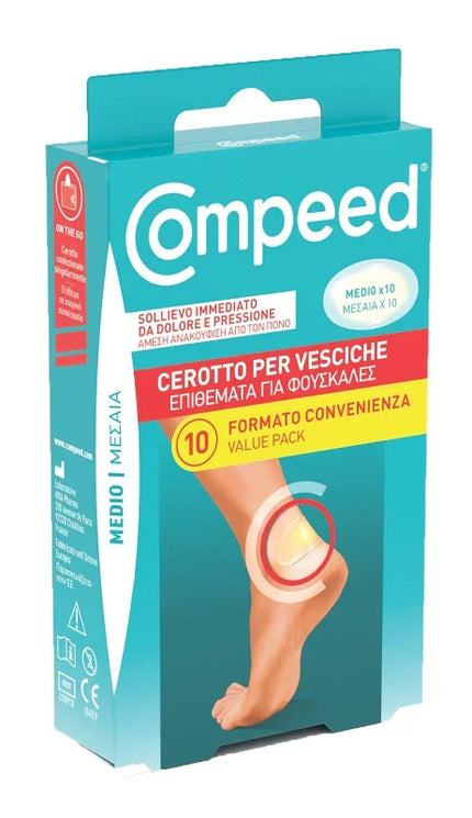 CEROTTI COMPEED PER VESCICHE MEDIO 10 PEZZI CARTON - Farmaspeed
