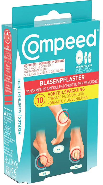 CEROTTI COMPEED PER VESCICHE MISTO BOX 10 PEZZI - Farmaspeed