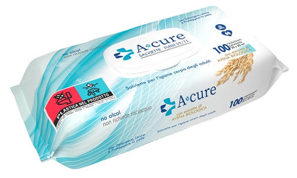 A+CURE IGIENE CORPO SALVIETTE IMBEVUTE 100 PEZZI