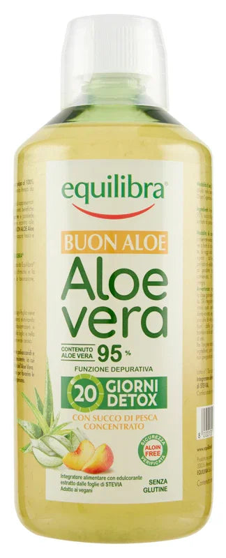 BUON ALOE VERA 95% CON SUCCO DI PESCA CONCENTRATO 1 LITRO - Farmaspeed