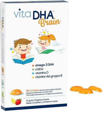 VITADHA BRAIN 30 MORBIDINE AL GUSTO FRAGOLA E LIMONE - Farmaspeed