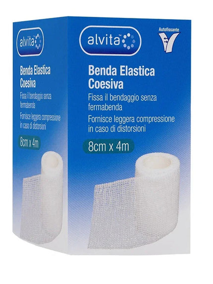 BENDA ELASTICA AUTOADESIVA ALVITA 8X4CM - Farmaspeed