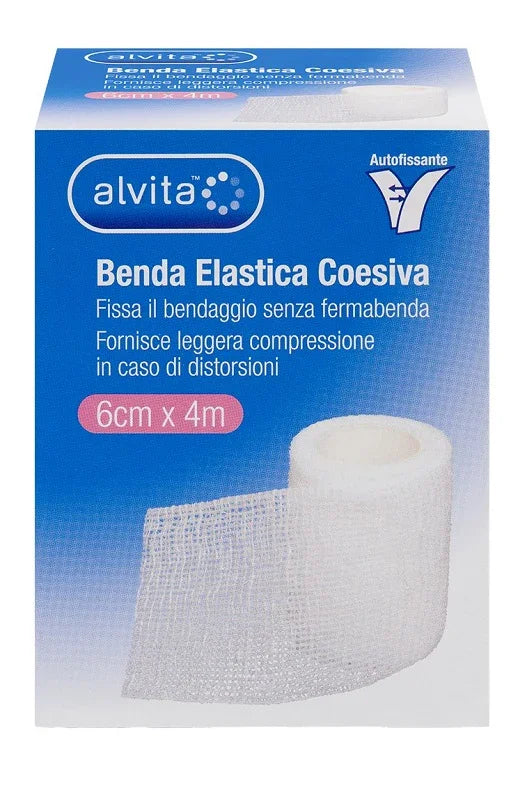BENDA ELASTICA AUTOADESIVA ALVITA 6X4CM - Farmaspeed