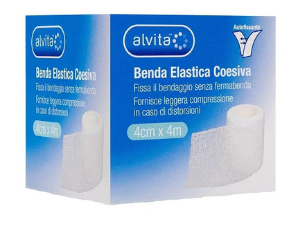BENDA ELASTICA AUTOADESIVA ALVITA 4X4CM - Farmaspeed