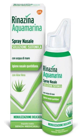 RINAZINA AQUAMARINA FAMILY SPRAY NASALE ISOTONICO DELICATO 100 ML - Farmaspeed