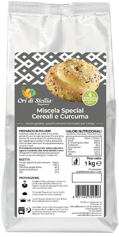 ORI DI SICILIA MIX CEREALS AND TURMERIC 1 KG