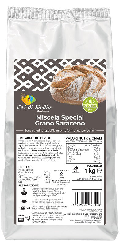 ORI DI SICILIA SPECIAL BUCKWHEAT MIX 1 KG
