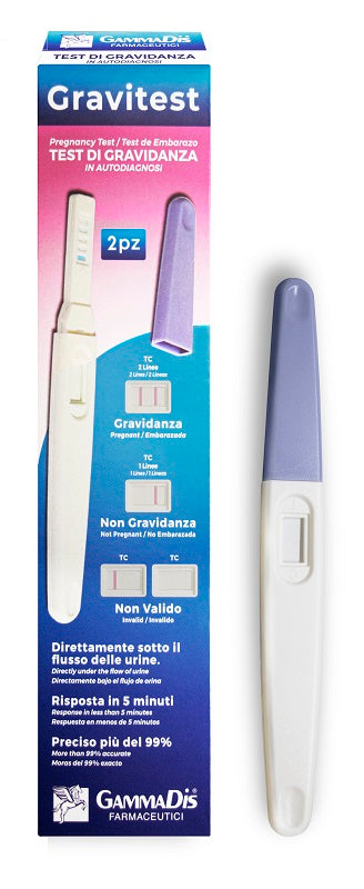 TEST GRAVIDANZA GRAVITEST 2 PEZZI GAMMADIS