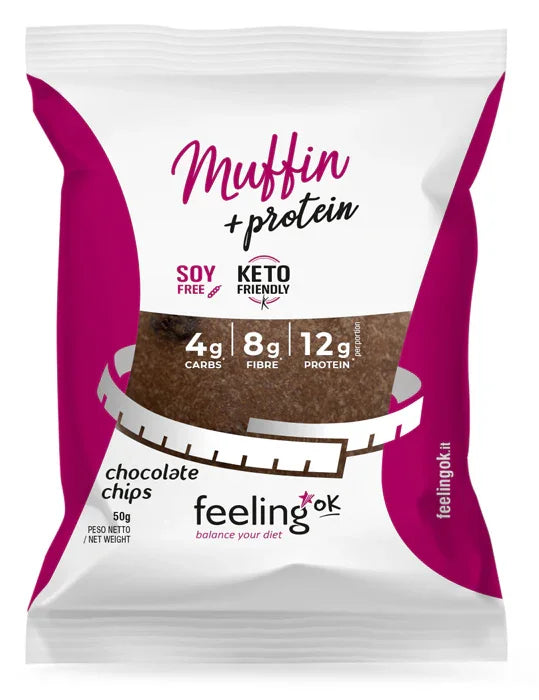 FEELING OK MUFFIN GOCCE CIOCCOLATO 50 G - Farmaspeed