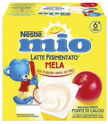 MIO MERENDA LATTE FERMENTATO MELA 4 PEZZI DA 100 G - Farmaspeed