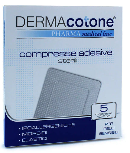 COMPRESSA ADESIVA DERMACOTONE 10X8 CM 5 PEZZI - Farmaspeed