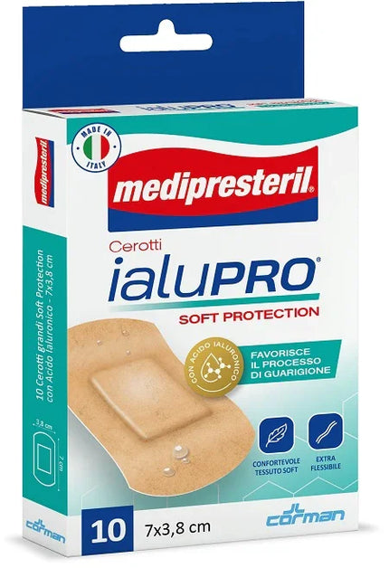MEDIPRESTERIL CEROTTI IALUPRO SOFT PROTECTION SUPER 7X3,8CM 10 PEZZI - Farmaspeed