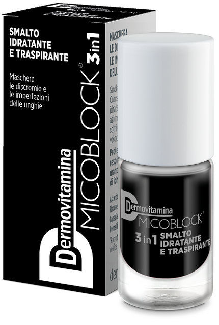 DERMOVITAMINA MICOBLOCK 3IN1 SMALTO IDRATANTE E TRASPIRANTE NERO 5 ML