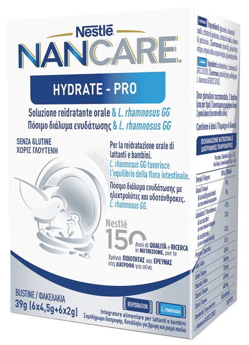 NESTLE' NANCARE HYDRATE PRO BUSTINE 6X4,5 G + 6X2 G - Farmaspeed