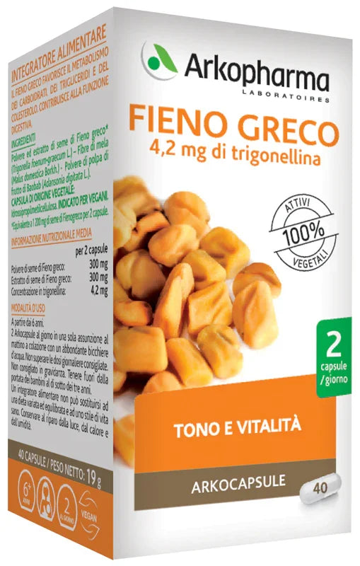 ARKOCAPSULE FIENO GRECO 40 CAPSULE - Farmaspeed