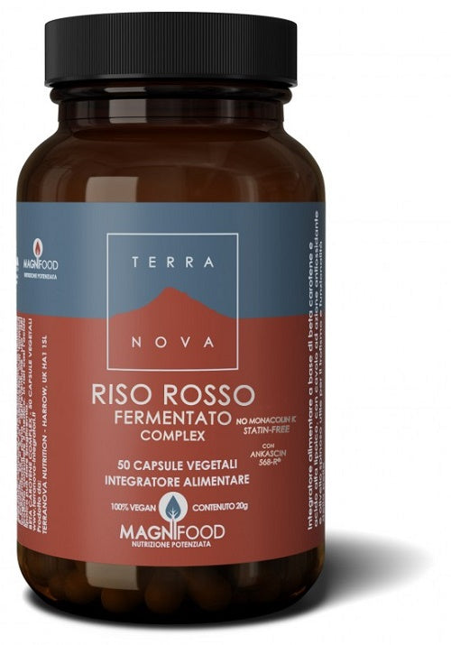 TERRANOVA RISO ROSSO FERMENTATO COMPLEX 50 CAPSULE VEGETALI SENZA MONACOLINA E STATINA