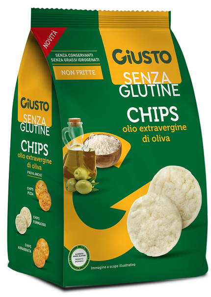 GIUSTO GLUTEN FREE CHIPS EXTRA VIRGIN OLIVE OIL 40 G