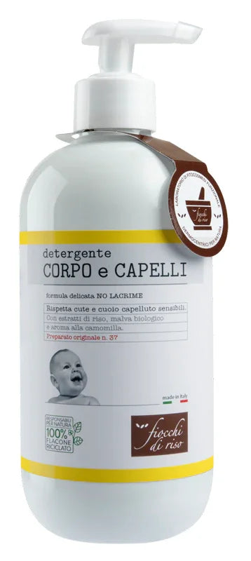 FIOCCHI DI RISO DETERGENTE CORPO/CAPELLI CAMOMILLA 400 ML - Farmaspeed
