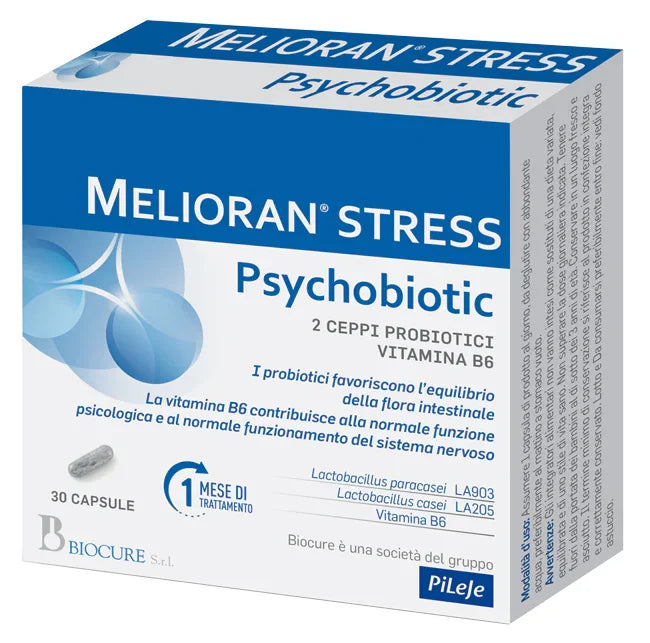 MELIORAN STRESS PSYCHOBIOTIC 30 CAPSULE - Farmaspeed