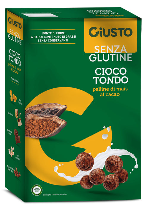 GIUSTO GLUTEN FREE CHOCO ROUND CORN 250 G