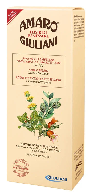 AMARO GIULIANI ELISIR BENESSERE 300 ML NUOVA FORMULA - Farmaspeed