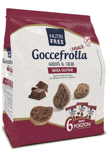 NUTRIFREE GOCCEFROLLA SNACK GOLOSITA' WITH COCOA LACTOSE FREE 6 SINGLE SERVINGS OF 40 G