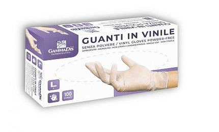 GUANTI VINILE SENZA POLVERE MEDIUM 100 PEZZI GAMMADIS