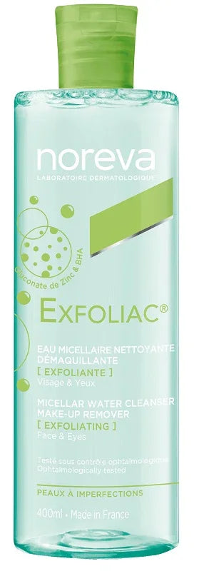 EXFOLIAC ACQUA MICELLARE DETERGENTE STRUCCANTE ESFOLIANTE 400 ML - Farmaspeed