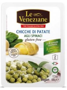 LE VENEZIANE CHICCHE DI PATATE AGLI SPINACI 500 G