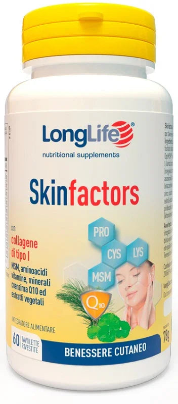 LONGLIFE SKIN FACTORS 60 TAVOLETTE RIVESTITE - Farmaspeed