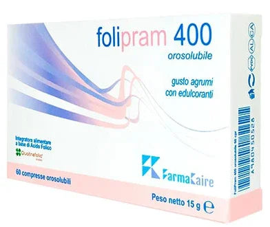 FOLIPRAM 400 60 COMPRESSE OROSOLUBILI GUSTO AGRUMI - Farmaspeed