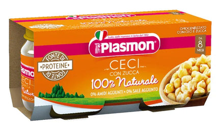 PLASMON OMOGENEIZZATO CECI/ZUCCA 2 X 80 G - Farmaspeed