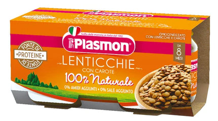 PLASMON OMOGENEIZZATO LENTICCHIE 2 X 80 G - Farmaspeed