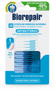 BIOREPAIR ORAL CARE ANTIBACTERIAL DISPOSABLE RUBBER INTERDENTAL BRUSHES NARROW SPACES 40 PIECES