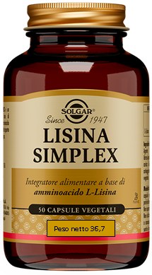 LYSINE SIMPLEX 50 VEGETABLE CAPSULES