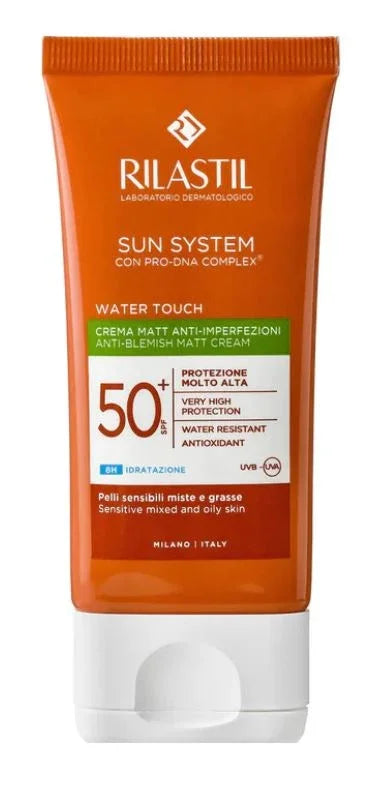 RILASTIL SUN SYSTEM WATER TOUCH MAT CREMA SPF50+ 50 ML - Farmaspeed