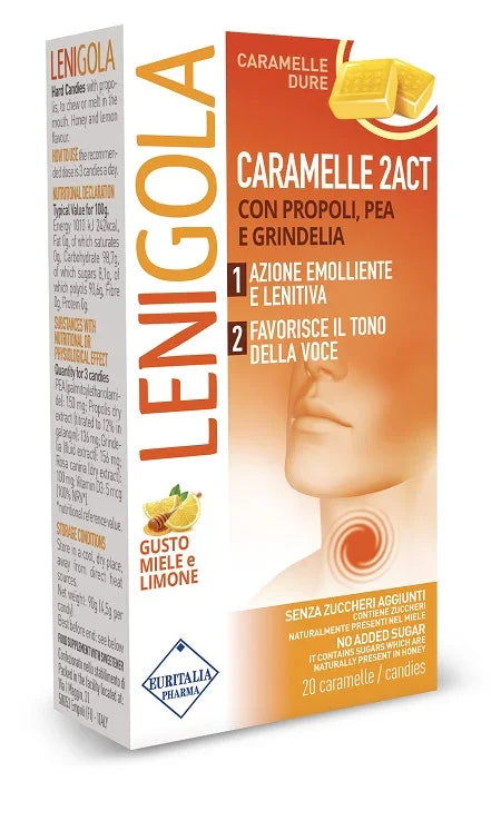 LENIGOLA 2ACT CARAMELLE DURE 20 PEZZI - Farmaspeed