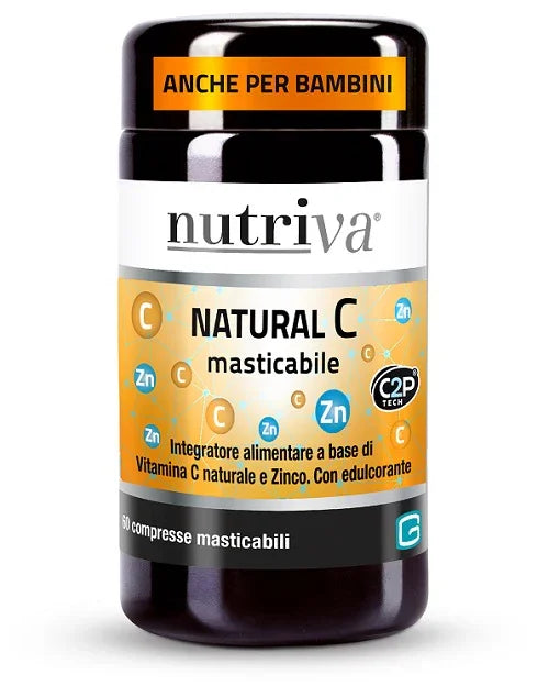 NUTRIVA NATURAL C 60 COMPRESSE MASTICABILI - Farmaspeed