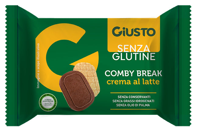 GIUSTO SENZA GLUTINE COMBY BREAK CREMA LATTE 26 G