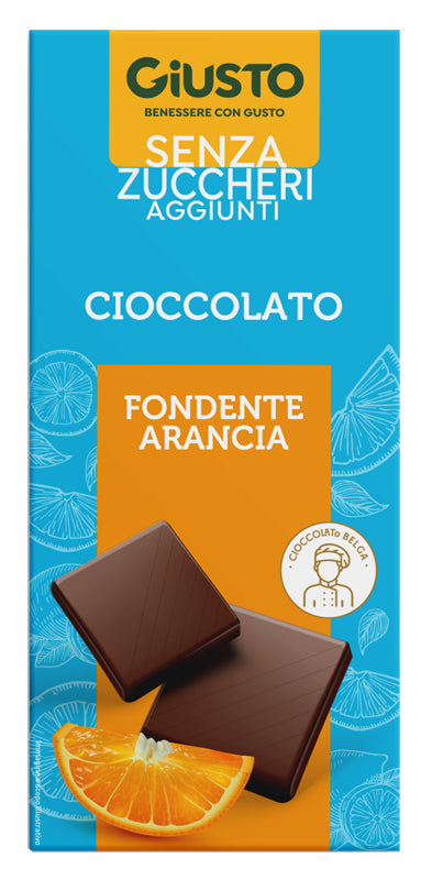 GIUSTO SUGAR FREE DARK CHOCOLATE ORANGE 85 G