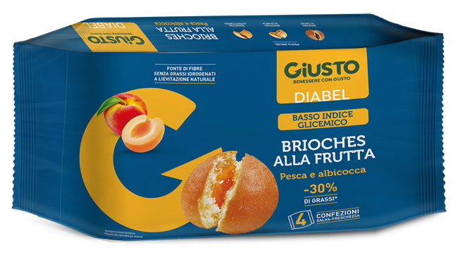 GIUSTO DIABEL FRUIT BRIOCHE 4 PIECES OF 45 G