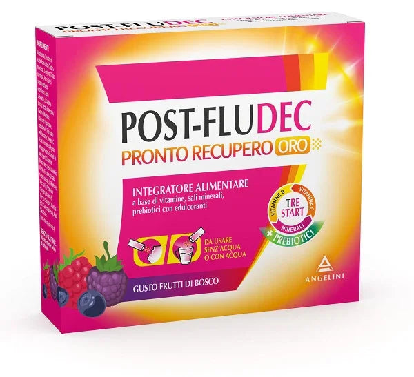 POSTFLUDEC FRUTTI DI BOSCO PRONTO RECUPERO ORO 12 BUSTINE - Farmaspeed
