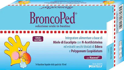 BRONCOPED SOLUZIONE ORALE 14 BUSTINE STICK PACK DA 10 ML - Farmaspeed