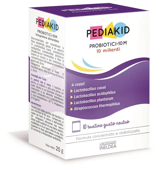 PEDIAKID PROBIOTICI 10M 10 BUSTINE - Farmaspeed